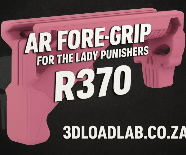 AR-Style Front Grip – Punisher Edition (FDE / Matte Black)